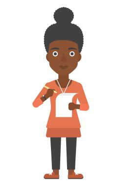 alışveriş listesi ile kadın.