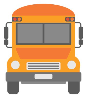 sarı okul otobüsü.