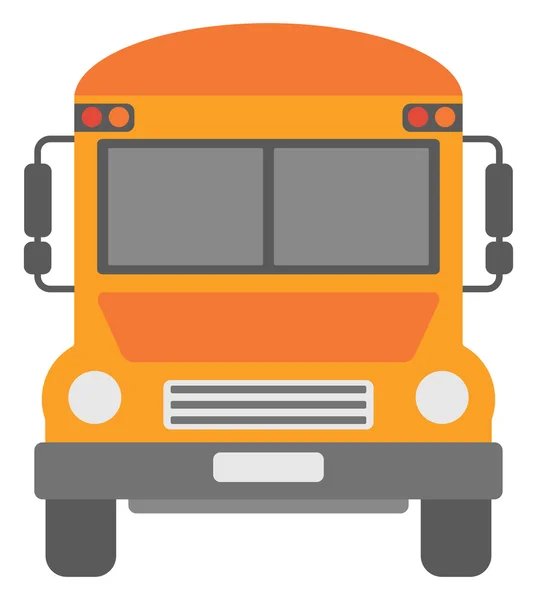 Gele schoolbus. — Stockvector