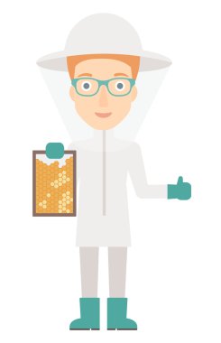 Arıcı, arı kovanı.