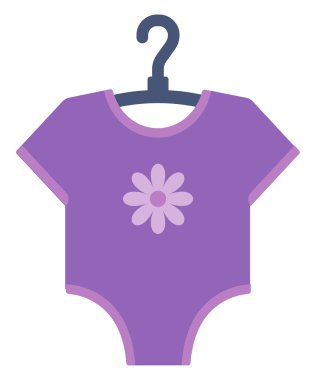 Bebek için mor elbise
