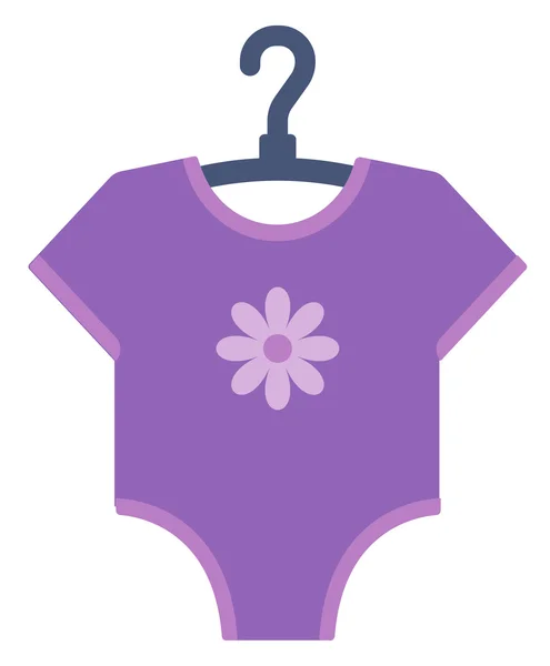 Фиолетовый костюм для ребенка — стоковый вектор