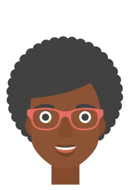 gülümseyen mutlu kadın.