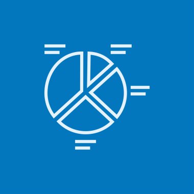 Pasta grafiği satırı simgesi.