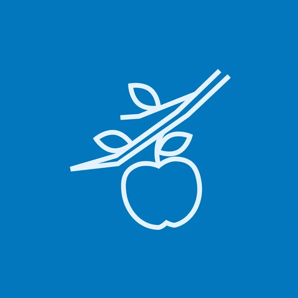 Apple harvest line icon. — Stock Vector