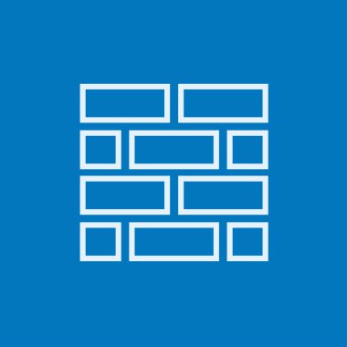 Brickwall line icon.