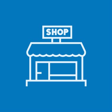 Dükkan satışı simgesi.