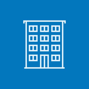 Satırı simgesi bina konut.