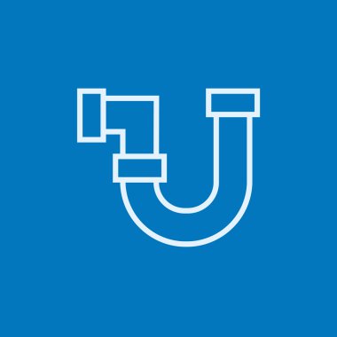 Su boru hattı satırı simgesi.