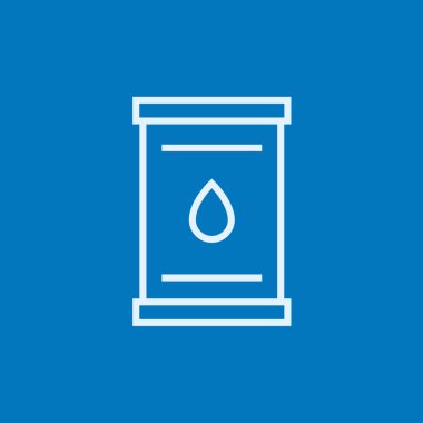 Petrol varili çizgi simgesi.