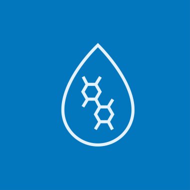 Yağ damla satırı simgesi.