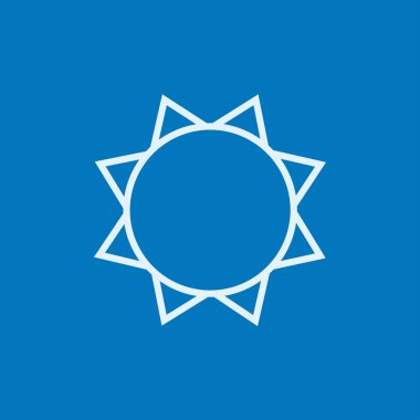 Güneş çizgisi simgesi.