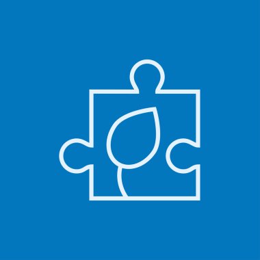 Yaprak satırı simgesi ile bulmaca.