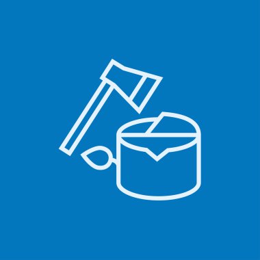 Ormansızlaşma satırı simgesi.