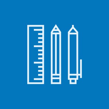 Okul malzemeleri satırı simgesi.