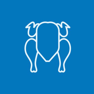 Çiğ tavuk satırı simgesi.