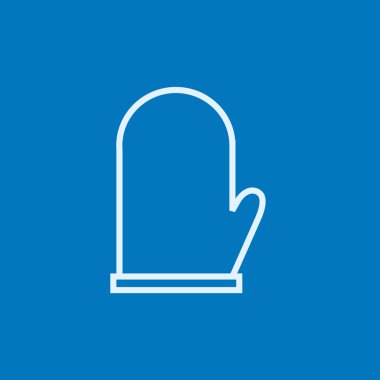 Mutfak eldiven çizgisi simgesi.