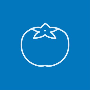 Domates çizgisi simgesi.