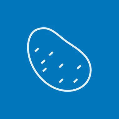 Patates çizgisi simgesi.