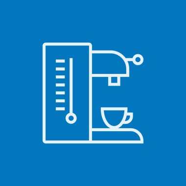 Kahve makinesi çizgisi simgesi.