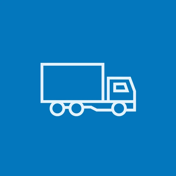 Levering truck lijn pictogram. — Stockvector