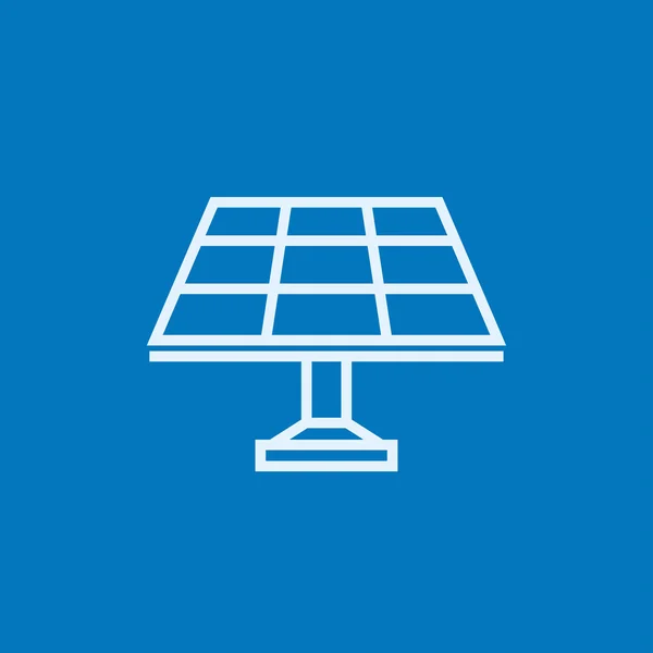 Solar panel line icon. — Stock Vector