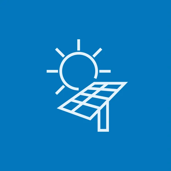 Icona della linea di energia solare. — Vettoriale Stock