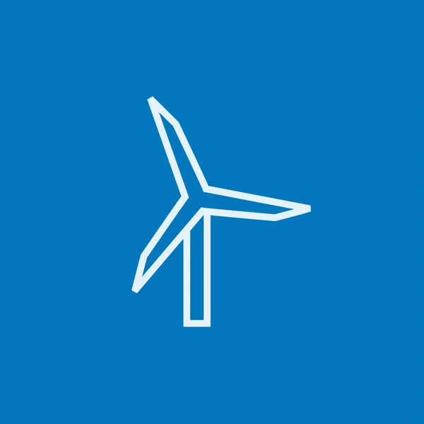Symbolbild Windmühlenlinie. — Stockvektor
