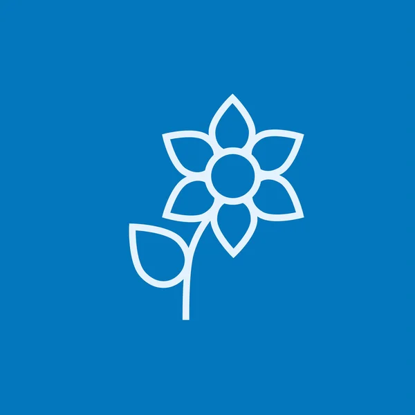 Icono de línea de flores . — Vector de stock