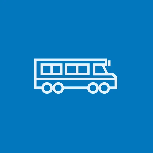 Icono de línea de autobús escolar. — Archivo Imágenes Vectoriales