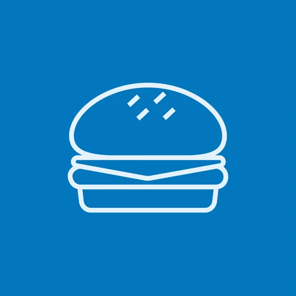 Hamburger line icon. — Stock Vector