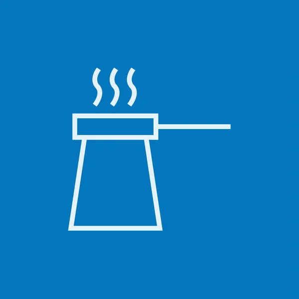 Café turk ligne icône . — Image vectorielle