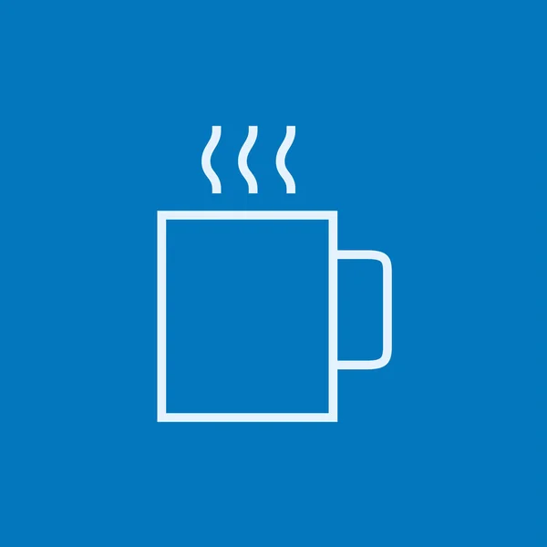 Kopp med "hot drink line icon" . – stockvektor