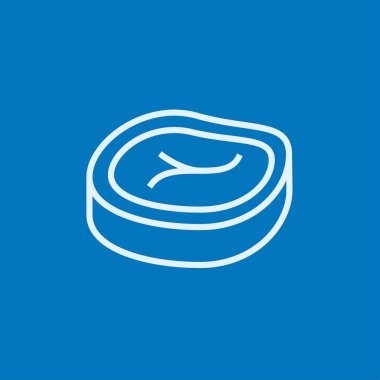 Biftek satırı simgesi.