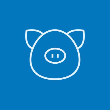 Domuz zeka çizgisi simgesi.