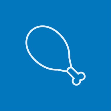 Tavuk bacağı satırı simgesi.