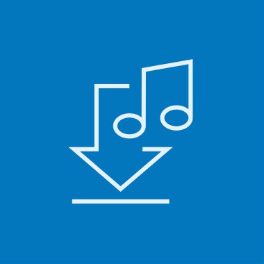 Download müzik satırı simgesi.