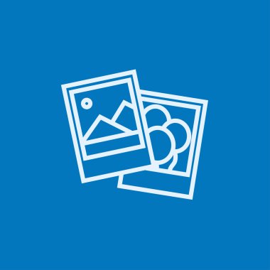 Fotoğraflar satırı simgesi.