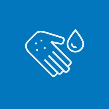 El ile mikroplar satırı simgesi.