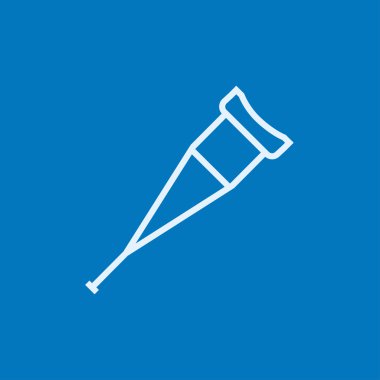 Koltuk değneği satırı simgesi.