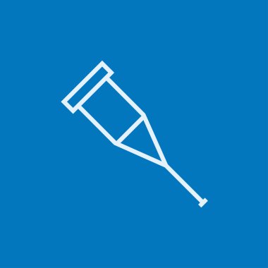 Koltuk değneği satırı simgesi.