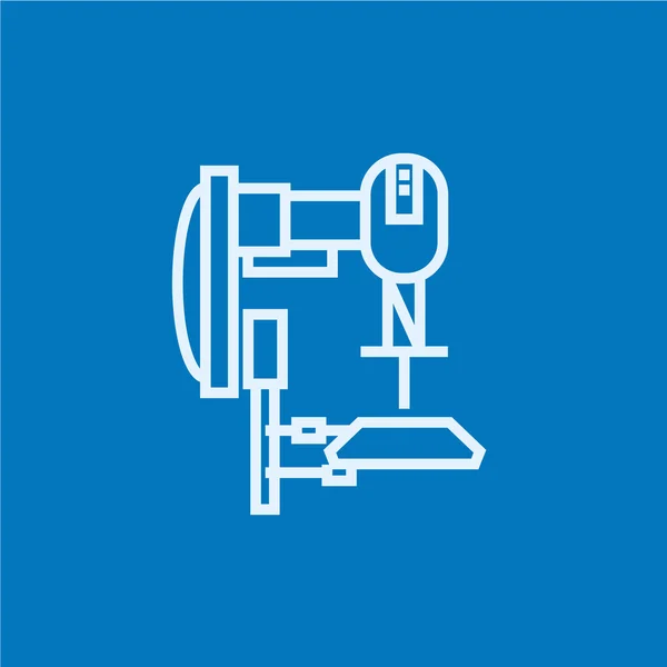 Industrial automated robot line icon. — Stock Vector