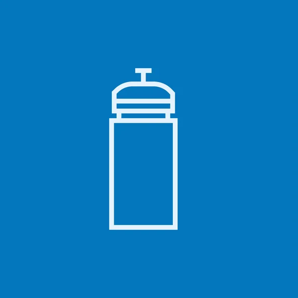 Sportovní láhev s vodou řádku ikona. — Stockový vektor