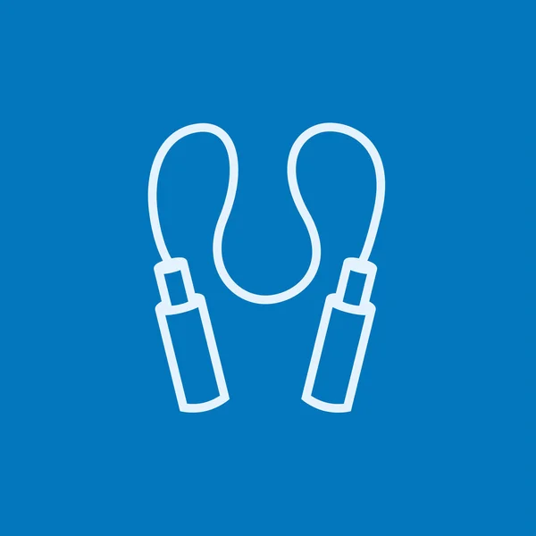 Jumping rope line icon. — 图库矢量图片