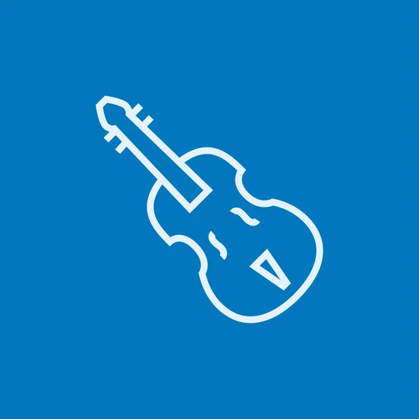 Icono de línea de violonchelo . — Vector de stock