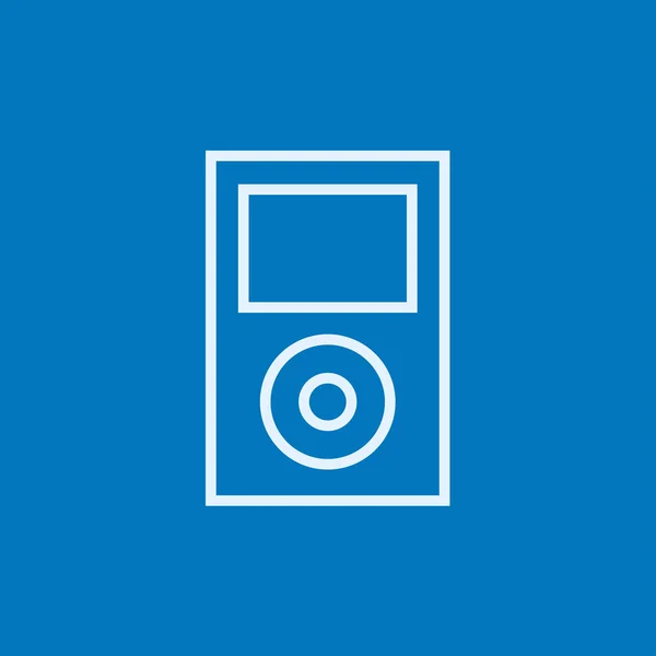 Icono de línea de reproductor MP3. — Vector de stock