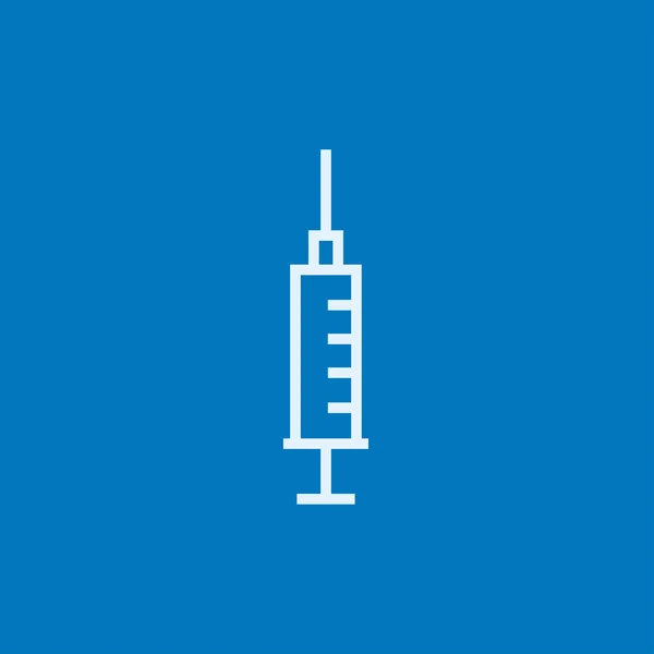 注射器线图标. — 图库矢量图片