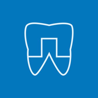 Taç diş satırı simgesi.