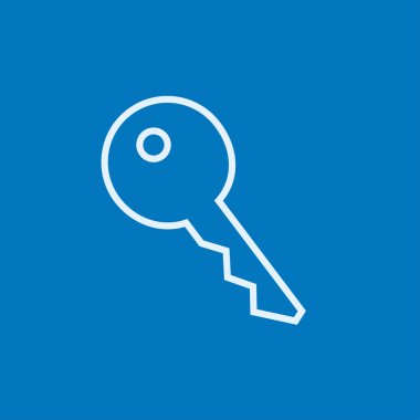 Anahtar için ev satırı simgesi.