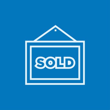 Satılan afişini satırı simgesi.